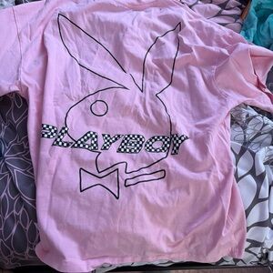 PLAYBOY Kids Light Pink Graphic Tee